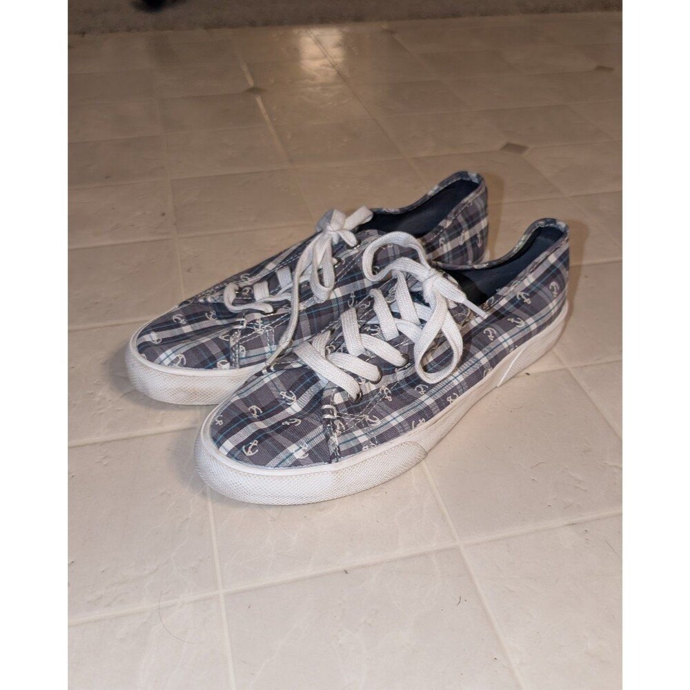 Sperry Plaid Anchor Pattern Shoes Sneakers